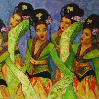 Spring dance. China.