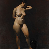 Nude with Black Cat